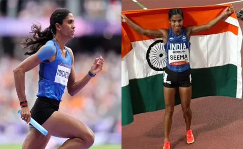 India Win Silver In Mixed 4x400m Relay; Seema Kumari Bags 10,000m Bronze7