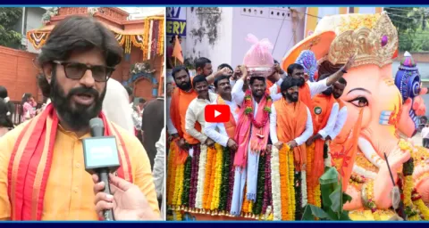 Balapur Ganesh Utsav Samithi President Neerajan About History Of Balapur Auction 1