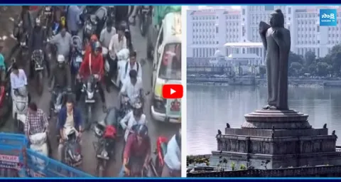 High Alert At Tank Bund Police Block Roads 1