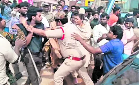 High tension prevails in Undrajavaram East Godavari district