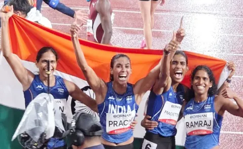 4x400m womens relay: India Won gold at 2026 Asian Games6