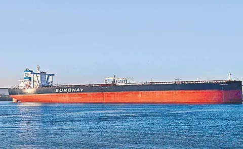 Huge cargo ship arrives at Visakhapatnam Port