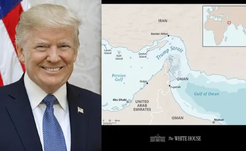 White House Released Hormuz As Trump Strait Map