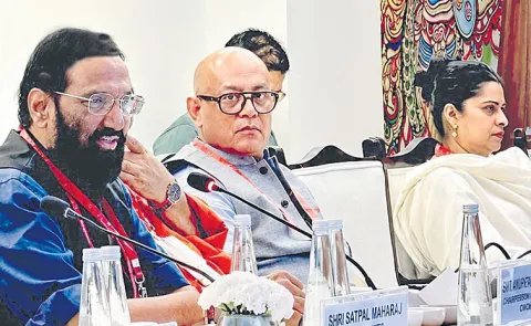Uttam at the Jal Sanchay Jan Bhagidari conference held in New Delhi