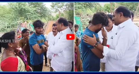 Veligonda Displaced People Emotional In Front Of MLA Tatiparthi Chandra Sekhar 1