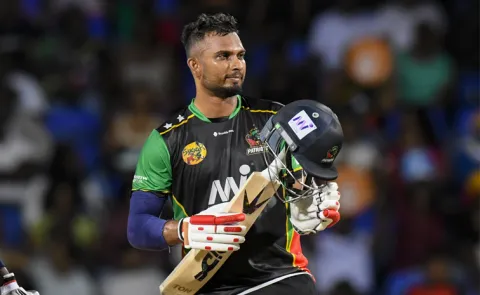 SL Batter-Dasun Shanaka-Fastest Century-Ever-Caribbean Premier League History