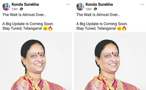Social Media Post in Konda Surekha Name Creates Political Buzz