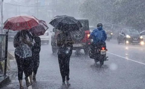 Heavy rain in Vijayawada
