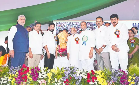 Revanth Reddy at Teachers Day celebration organized at Kodangal govt Junior College