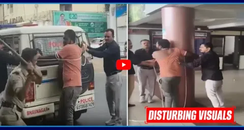 Police Beat Murder Case Accused With Sticks In Gujarat 1