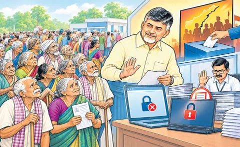 Chandrababu Govt: Portal closed without even chance to apply new pensions