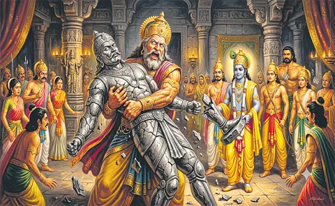 Dhritarashtra Embraces Bhima8