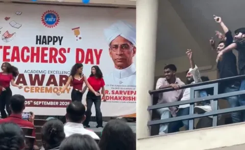 Students Dance to Ooh La La at Teachers Day Event Viral7