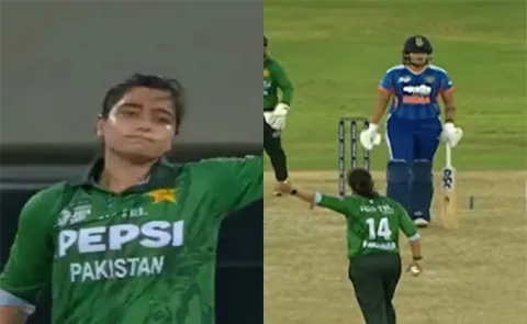 Fatima Sana fined for Shafali Verma sendoff gesture