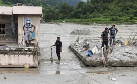 Nepal Flood Disaster 1340 Dead 5000 Missing