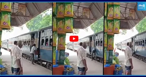 Man Trying to Board a Moving Train 1
