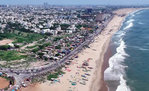 Assembly Building And Secretariat In Chennai Merina Beach
