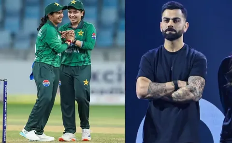 PAK Women-Cricketers-Wearing-Virat-Kohli-Branded Shoes-Asia Cup-Viral