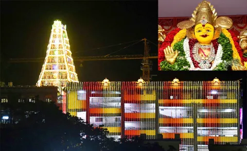 Bezwada Durgamma readied for Dussehra Festivities