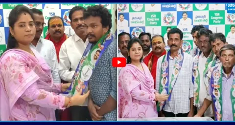 Massive TDP Leaders Joins YSRCP In The Presence Of Pushpa Srivani 1