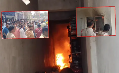 Fire accident in Miryalaguda