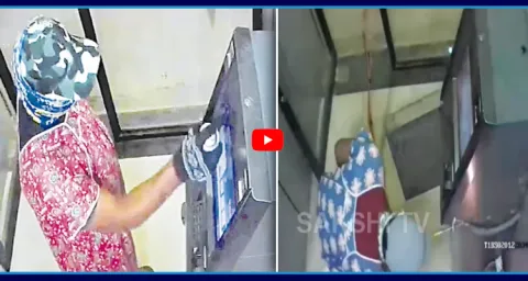 Thieves In Nighties Loot ATM In Kamareddy 2