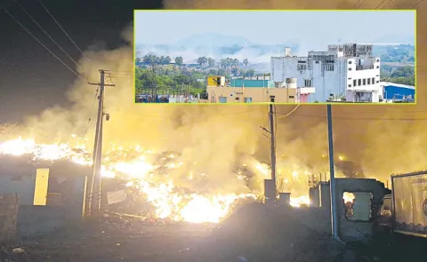 Karimnagar Dumping Yard Air Pollution Telangana