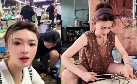 Woman quits flight attendant job to sell crabs in her hometown