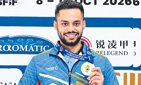 udhayveer sidhu wins gold medal in World Cup shooting tournament
