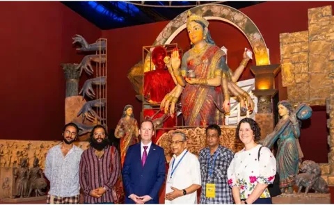 Dasara 2026: US Envoy Sergio Gor Visits Kolkata Pandals 8