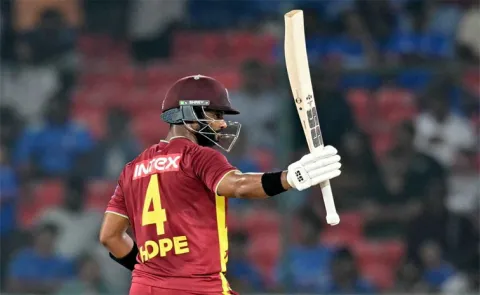 Shai Hope has most Hundreds by a West Indies Mens batter in T20I history.7
