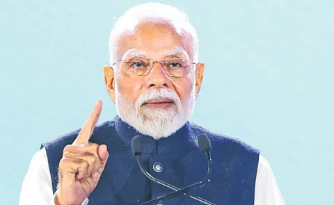 PM Narendra Modi addresses the Bloomberg New Economy Forum