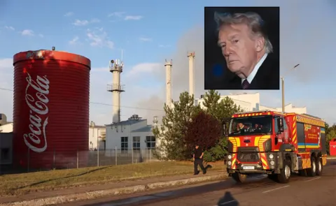 Coca Cola plant destroyed in Russian attacks on US companies
