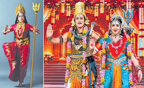 Actress Hema Malini performs her ballet Durga in Hyderabad