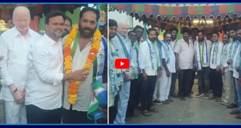 TDP Senior Leaders Join YSRCP At Ramachandrapuram 1