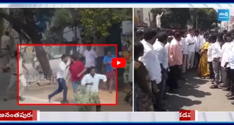  Tension at the nomination center in Kadapa 1