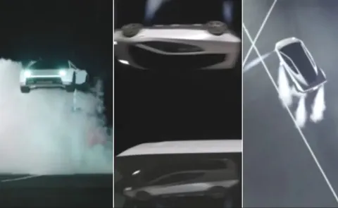 Tesla Roadster Flies Drives Upside Down In Jaw Dropping Demo