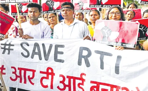 The Right to Information Act is gradually weakening across the country