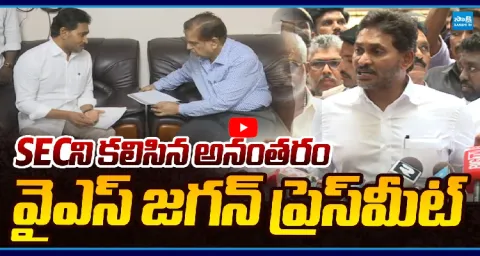 YS Jagan Mohan Reddy Press Meet At SEC Office  1