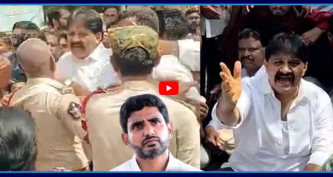 High Tension At Proddatur Police Lathi Charge On YSRCP Leaders 1