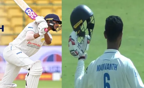 Karnataka Bowler-Batted-No9-135-Runs-Vs Saurashtra-Ranji Trophy