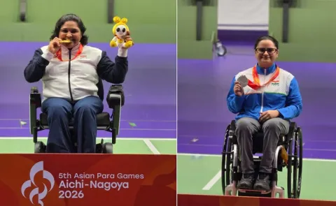 Mona-Gold-Avani-Silver-Women-10M Air-Rifle-SH1-Final-Asian Para Games