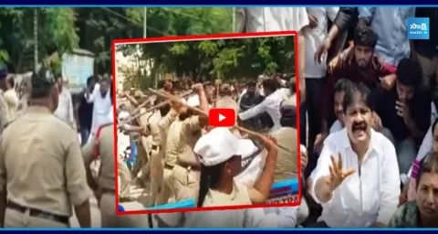 High Tension In Proddatur YSRCP Leaders Vs Police 1