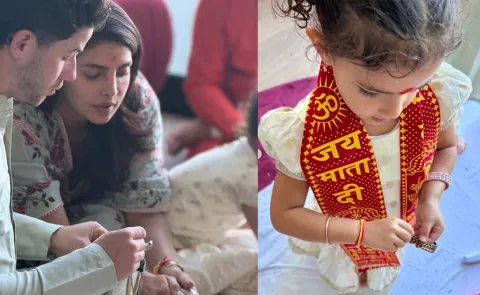 Priyanka Chopra Celebrates Dussehra with her family in Los Angeles