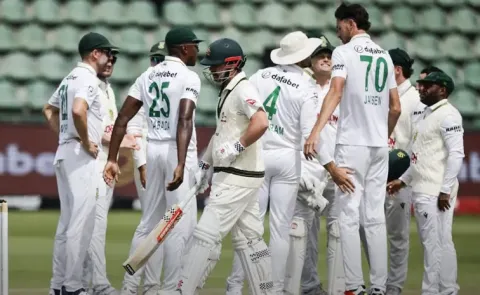 Australia have been bowled out for just 99 in their first innings5