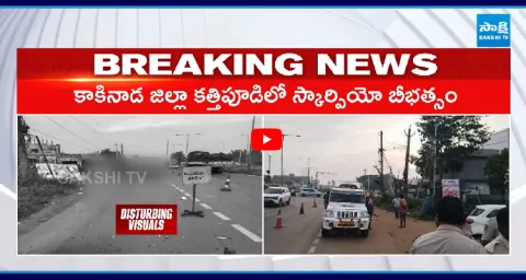 Bhavani Devotees Hit By Scorpio Car Near Ravikampadu Junction 2