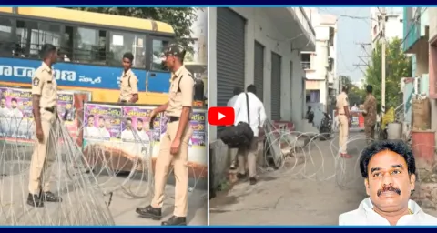 Pinnelli Ramakrishna Reddy Under House Arrest In Macherla 1