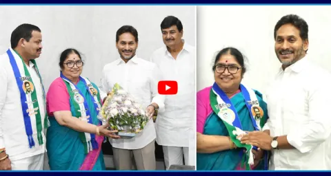 TDP Leader Gunda Lakshmi Devi Join YSRCP In Tadepalli 1