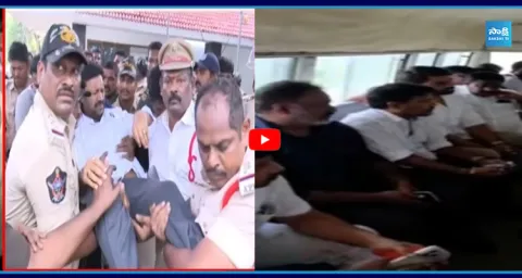 Police Arrest Anjad Basha and YSRCP Leaders At Kadapa  1