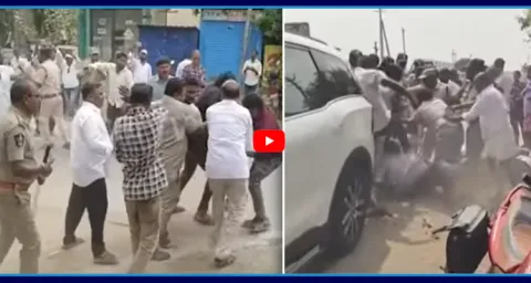 TDP Goons Attack On YSRCP Leaders In Kurnool Dist 1